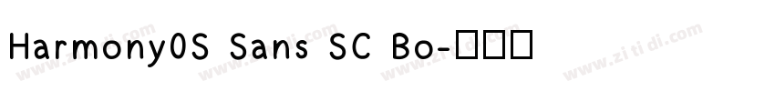 Harmony0S Sans SC Bo字体转换